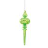 GALLERIE II Glass Finial Christmas Xmas Ornament Green Green view 1