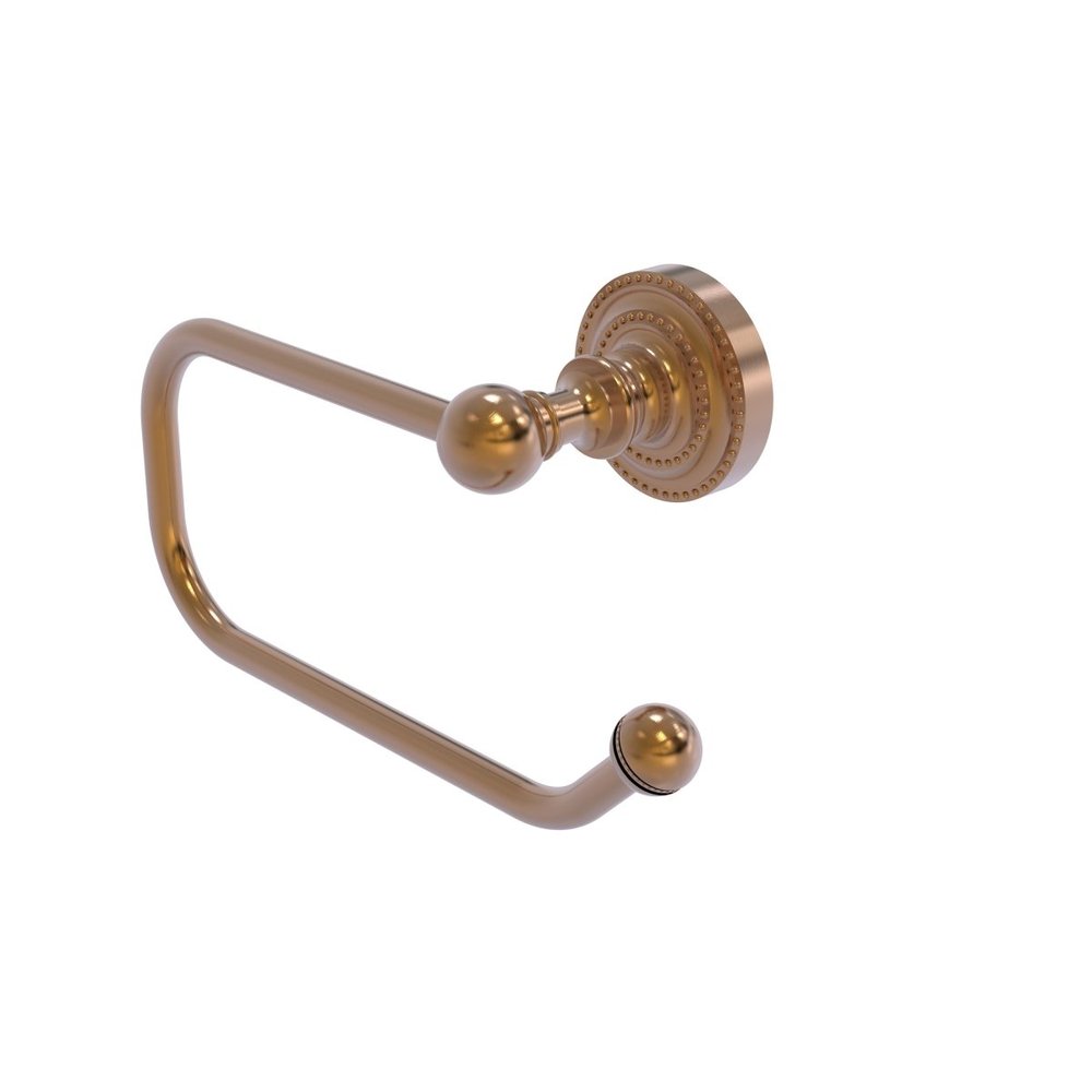 Allied Brass DT-24E-BBR Dottingham Collection European Style Tissue Toilet Paper Holder, Brushed Bronze