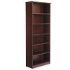 Alera Valencia Series Bookcase, Six-Shelf, 31 3/4w x 14d x 80 1/4h, Mahogany view 4