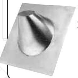 Metal-Fab 4MF12 Double Wall Vent Pipe 4 in. Steep Pitch Flashing