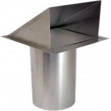 Artis Aluminum Wall Cap 6" With Damper DWVA6