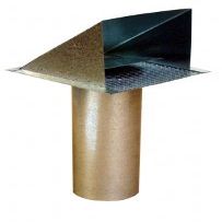 Artis Galvanized Wall Cap 6" With Screen SWVG6