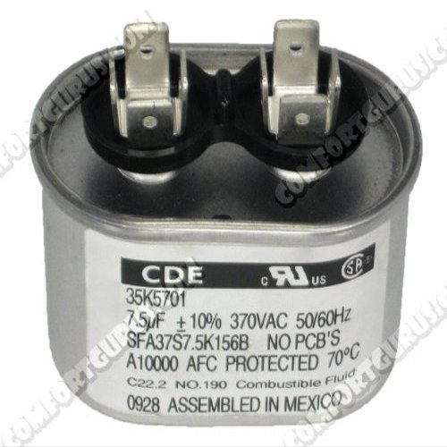 7.5 mfd 370V Oval Capacitor S39232d004 35K57 46W17 Armstrong Lennox