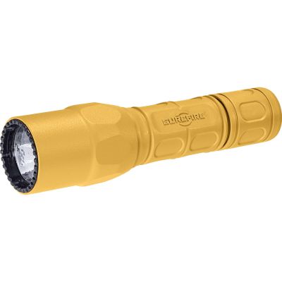 SureFire Handheld Lights G2X Pro, 6 Volt, Dual Stage 15/600 Lu, Wh Led, Polymer & Alum, Yellow, Click Style Switch (SUR-G2X-D-YL)