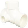 Spears P416 Series PVC DWV Pipe Fitting, Sanitary Tee with Left Side Inlet, 3" x 3" x 3" x 1-1/2" Hub view 1