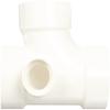 Spears P416 Series PVC DWV Pipe Fitting, Sanitary Tee with Left Side Inlet, 3" x 3" x 3" x 1-1/2" Hub view 2