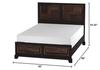 24/7 Shop at Home Petra Contemporary Wood Queen Bed, Box Spring Required, Acacia and Walnut view 3