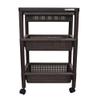 (Fudogiken) Fudo Giken WTW-3HS Wood Table Wagon, Brown view 2