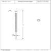 Westbrass D113-26 3/8" x 12" Corrugated Riser for Faucet and Toilet, Polished Chrome view 2