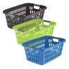 Axentia Plastic Laundry Basket, Multi-Colour, 61 x 41 x 25 cm view 2