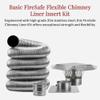 Fireside Chimney Supply Basic Flexible Chimney Liner Kit - 6 Inch x 25 Feet view 2