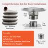 Fireside Chimney Supply FireFlex Smooth Wall Basic Chimney Liner Kit - 5in x 25ft view 4