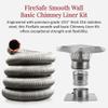 Fireside Chimney Supply FireFlex Smooth Wall Basic Chimney Liner Kit - 6in x 20ft view 2