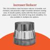 Fireside Chimney Supply Increaser/Reducer | 316 Stainless Steel Chimney Adapter | Flex Liner Transition Connector | Stove Pipe Reducer | Heavy-Duty 7 Inch to 3 Inch Fitting view 2