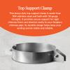 Fireside Chimney Supply Top Support Clamp | 304 Stainless Steel Chimney Liner Clamp | 18 Gauge Rigid Liner Support | Fireplace Chimney Pipe Attachment | Heavy-Duty 4 Inch view 2