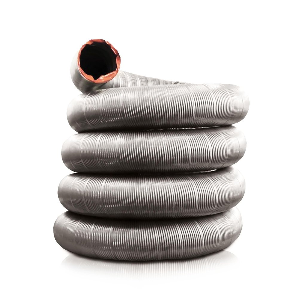 Fireside Chimney Supply Smooth Wall FireSafe Flexible Chimney Liner | Fireplace Liner | 316Ti Stainless Steel Chimney Liner | Made in the USA | Heavy-Duty 4 Inch x 15 Feet
