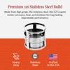 Fireside Chimney Supply EZ Coupler | 316 Stainless Steel Flex Liner Coupler | Female to Male Connector | Chimney Liner Coupler | Heavy-Duty 5.5 Inch view 3