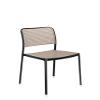 Kartell Audrey Chair by Piero Lissoni, Pack of 2, Pained Aluminum Black/Sand view 3