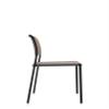 Kartell Audrey Chair by Piero Lissoni, Pack of 2, Pained Aluminum Black/Sand view 4
