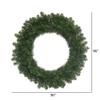 Vickerman 96" Grand Teton Artificial Christmas Wreath, Unlit - Faux Chistmas Wreath - Indoor Seasonal Home Decor view 3