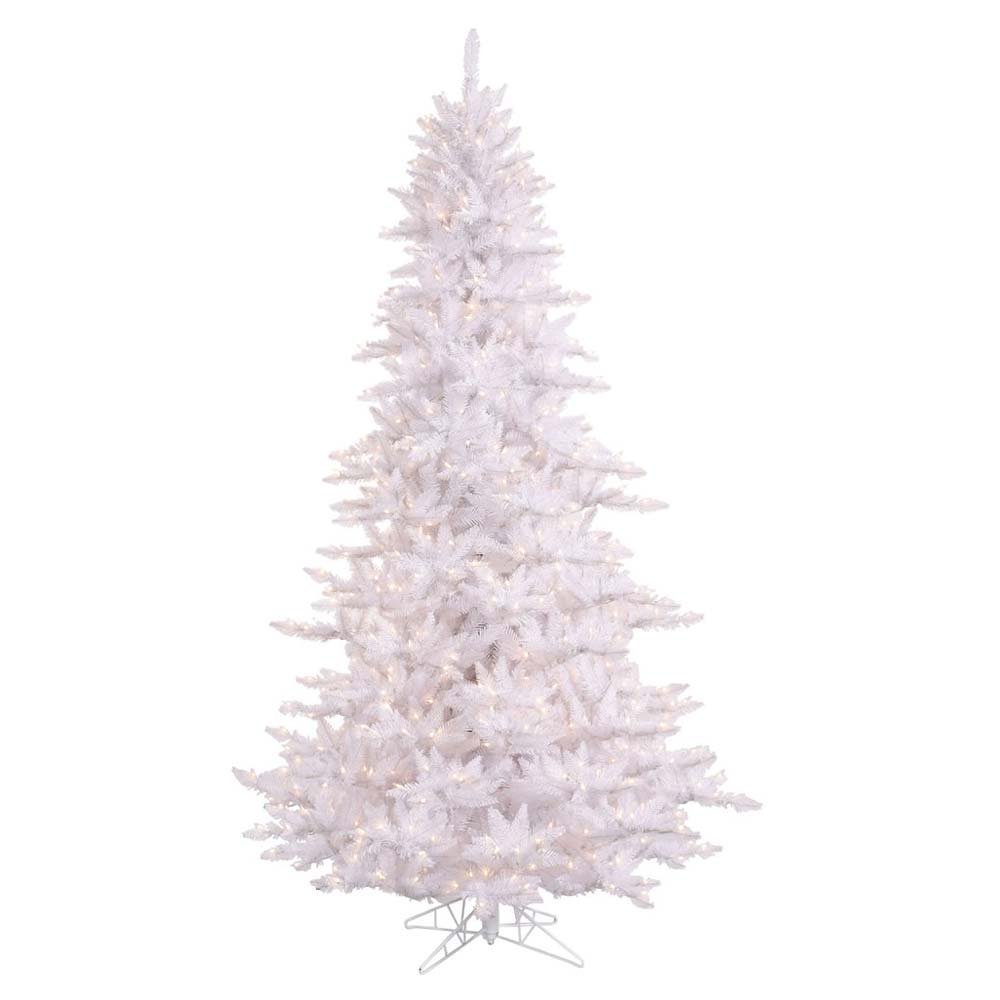 3' 234-Tip PVC Pre-Lit Slim Fir Christmas Tree with 100 Clear Mini Lights and Plastic Stand