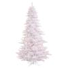3' 234-Tip PVC Pre-Lit Slim Fir Christmas Tree with 100 Clear Mini Lights and Plastic Stand view 1