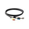 CPS HP5BKEZ 5' Black Premium Charging Hose with Ball Valve | 1/4" SAE, 45 Bend | Durable, Nylon Barrier, Meets SAE J2196 | HVAC/R Use view 1