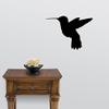 Express Yourself Hummingbird Silhouette Wall Decal (Black - Reverse Facing - 4XL) - Bird Collection view 2