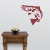 Express Yourself Brown Trout Wall Decal (Dark Red - Reverse Facing - 3XL) - Freshwater Fish Collection view 2