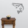 Express Yourself Brown Trout Wall Decal (Med Grey -Facing as Shown- 4XL) - Freshwater Fish Collection view 2