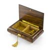 Classic Music Box Features Nostalgic Design of A Floral Bouquet Tied with Pink Ribbon - Many Songs to Choose - Blue Hawaii (L Robins) view 2