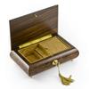 Classic Music Box Features Nostalgic Design of A Floral Bouquet Tied with Pink Ribbon - Many Songs to Choose - Blue Hawaii (L Robins) view 3