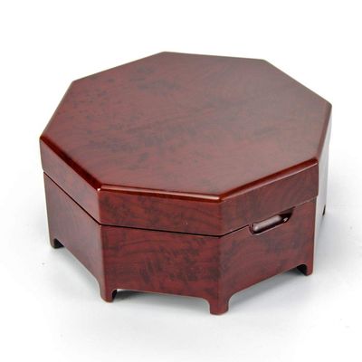 Enchanting 30 Note Octagonal Zen Inspired Musical Jewelry Box - Annies Song