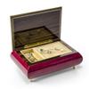 Astonishing Handcrafted Red Wine Musical Instrument Theme Wood Inlay Music Box - Many Songs to Choose - Nocturne view 2