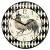 Black & Cream Rooster Wall Clock | Ultra Quiet Quartz Mechanism | Hand Made in USA Beautiful Crisp Lasting Color | Comes in 8 Sizes | 36-Inch view 1