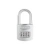 ABUS 160/50HB50 Weatherproof Resettable Chrome Combination Padlock, 4 Dial, with 2" Long Shackle view 1