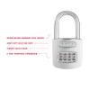 ABUS 160/50HB50 Weatherproof Resettable Chrome Combination Padlock, 4 Dial, with 2" Long Shackle view 3