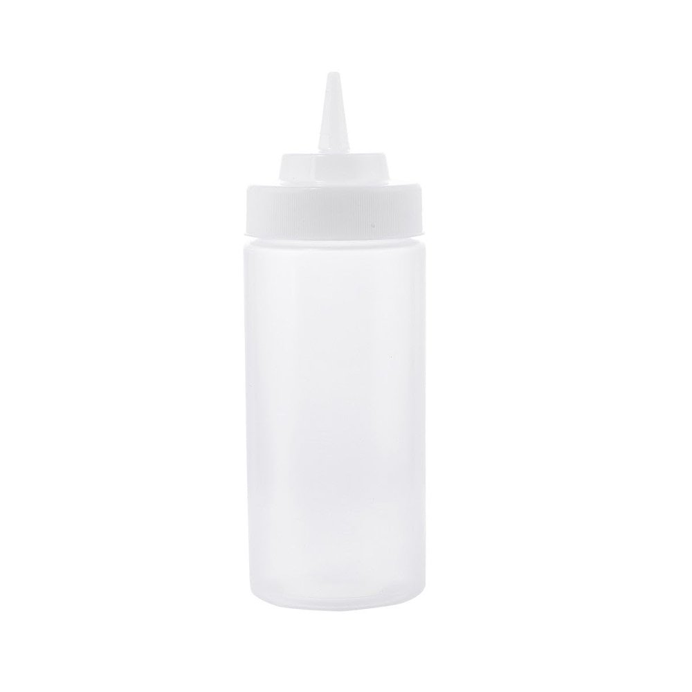 Tablecraft 16 Oz Natural Wide Mouth Squeeze Dispenser (11663C) 12/Box