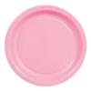 Fun Express Candy Pink Paper Dessert Plates for Party - Disposable Solid Tableware Dessert Plates - Solid Plates & Bowls Perfect for Wedding Treats and Festivities Graduation Party Supplies - 24 Piece view 2