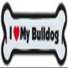 Dog Bone Magnet: I Love My Bulldog | Dogs Doggy | Bull Dog view 1