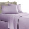 4 Piece Luxurious 1200 Thread Count Queen Size Goose Down Alternative Comforter Set 100% Egyptian Cotton, Lilac Solid Color, 1200 TC - 750FP - 50Oz. view 1