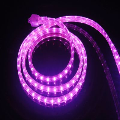 CBConcept UL Listed, 40 Feet, 4300 Lumen, Pink, Dimmable, 110-120V AC Flexible Flat LED Strip Rope Light, 720 Units 3528 SMD LEDs, Indoor Outdoor Use, Accessories Included, Ready to use