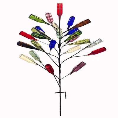 The Big Daddy Bottle Tree | Outside Yard Garden Decor | No Assembly Required | Displays 25 Bottles | 5 ft (60") Tall | Heavy Duty Welded Solid Raw Steel | Unpainted | Made in Mississippi USA