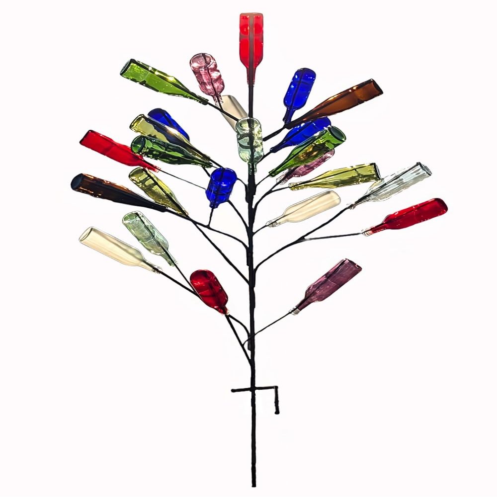The Big Daddy Bottle Tree | Outside Yard Garden Decor | No Assembly Required | Displays 25 Bottles | 5 ft (60") Tall | Heavy Duty Welded Solid Raw Steel | Unpainted | Made in Mississippi USA