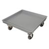 Crestware - RDOLLY2-21-1/8 x 21-1/8 x 4-1/2 Plastic Dish Dolly with 0 Compartments, Gray view 1