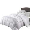 LUXURIOUS Full Size 1200 Thread Count Goose Down Alternative Comforter, 100 Percent Egyptian Cotton, 1200 TC, 750FP, 50Oz, Solid White Down Alt Comforter view 1