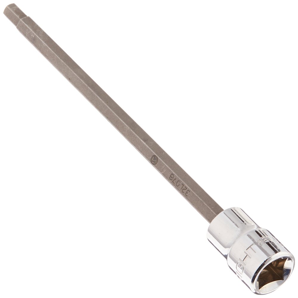 Wright Tool 32L07 3/8" Drive Long Length Hex Bit Socket, 7/32"
