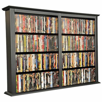 Venture Horizon Wall Mount Media Cabinet Double - Black