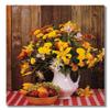 Flower Arrangement Fruit on Table Floral #1 Photo Wall Picture W/W Matted Framed Art Print view 2