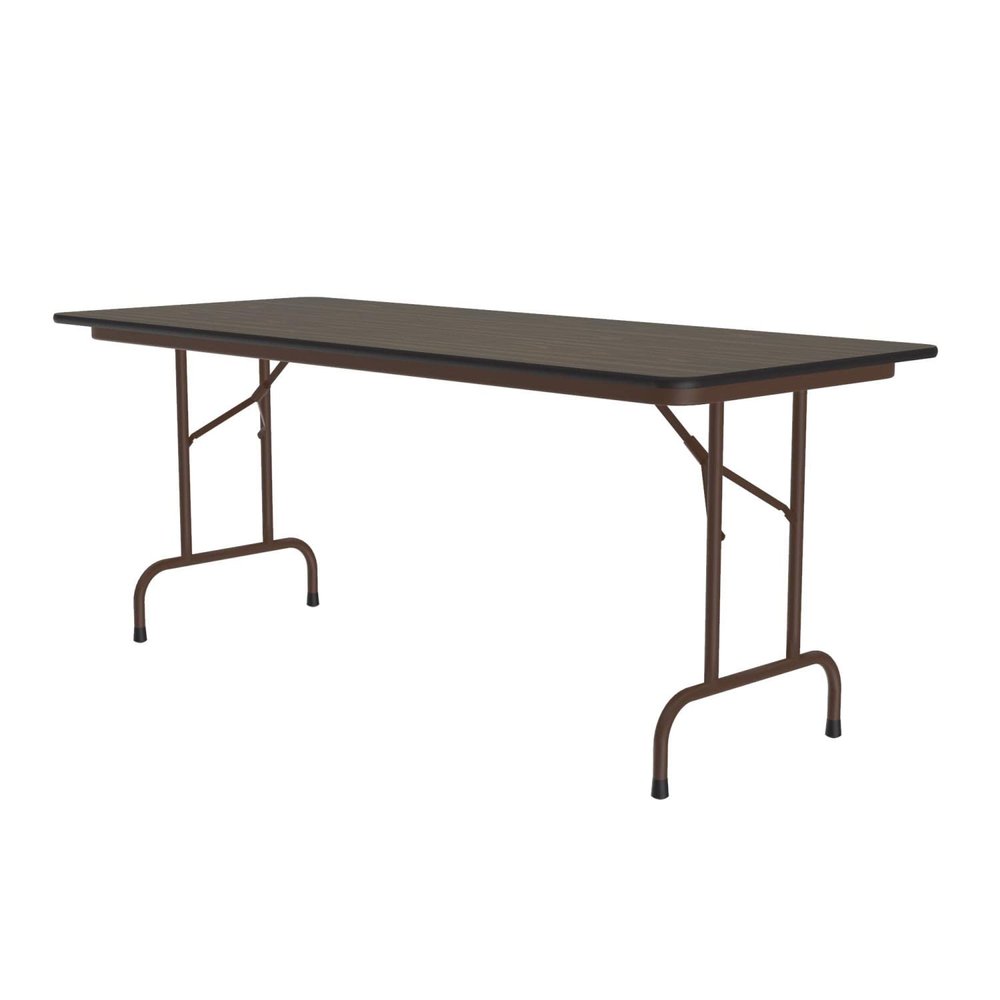 Correll Pc3060P-01 Solid Plywood Core Folding Tables - Fixed Height - Walnut